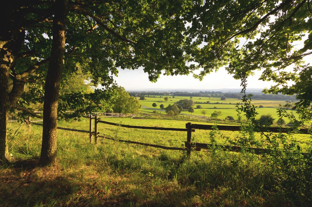 Picturesque countryside view showing an example of where Dawn Stallwood hosts leadership retreats